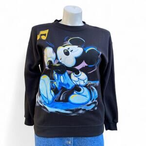 Vintage 90s Disney Mickey Mouse Mickey w/ Music Notes Crewneck Sweatshirt
